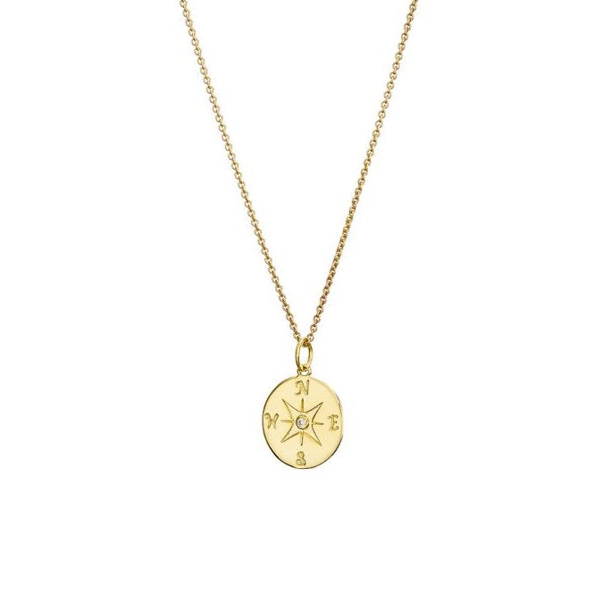 Compass necklace sales
