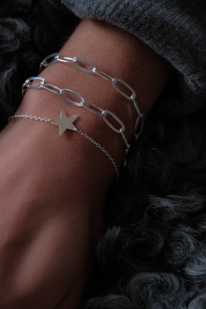 アクセサリー K Silver Chain Bracelet Silver Chain Link Bracelet – Mary K Jewellery