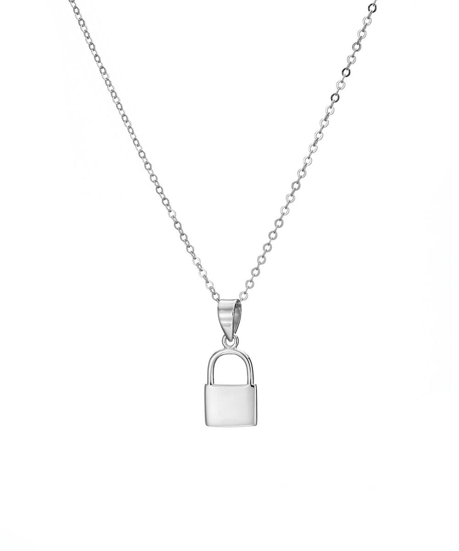 Silver Padlock Necklace – Mary K Jewellery