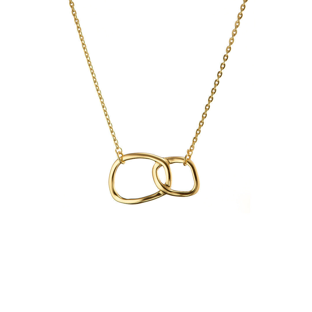 Gold Double Oval Necklace – Mary K Jewellery