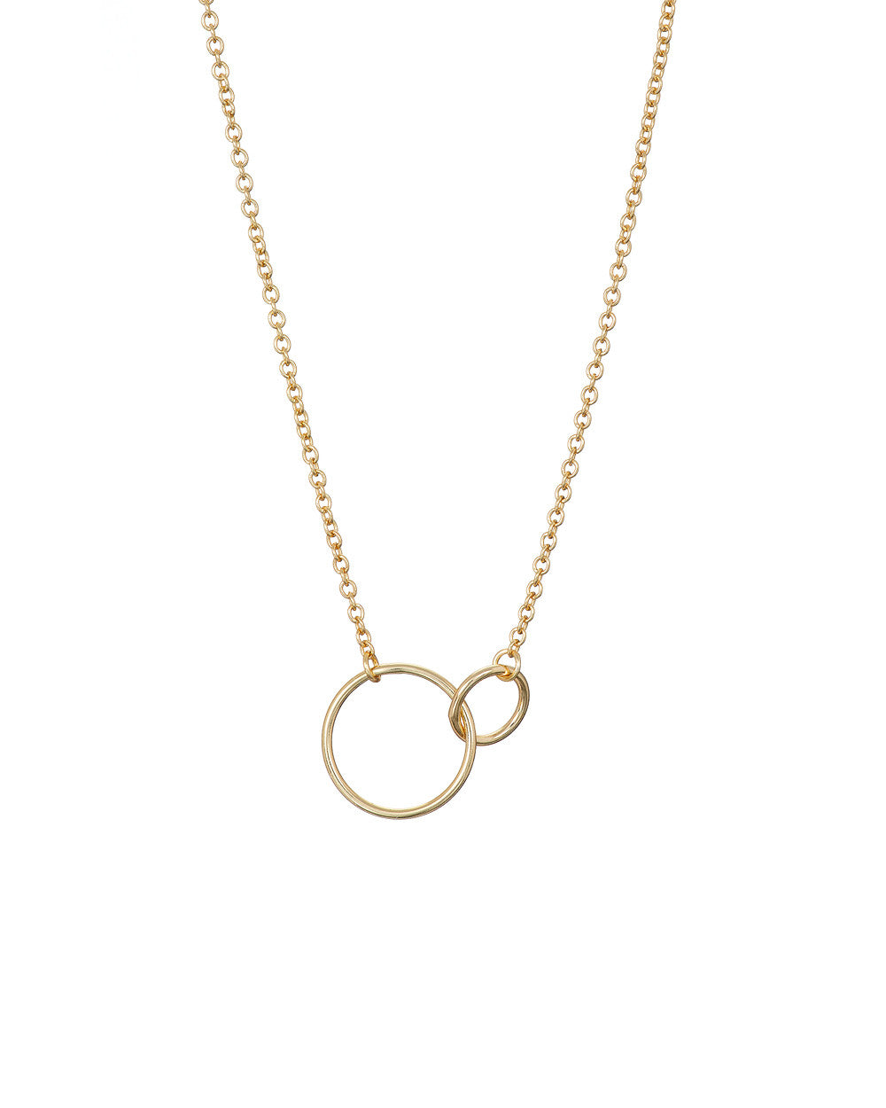 Designed by Avanti 9ct Rose Gold Interlocking Double Circle Pendant
